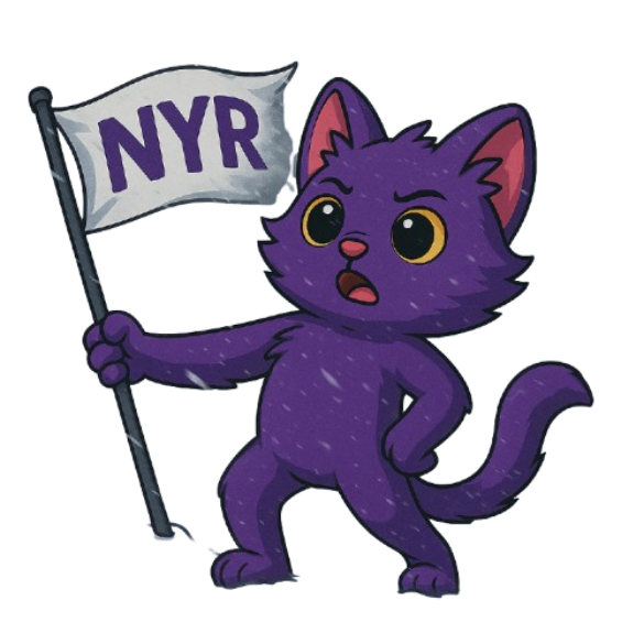 NYR Cat with Flag